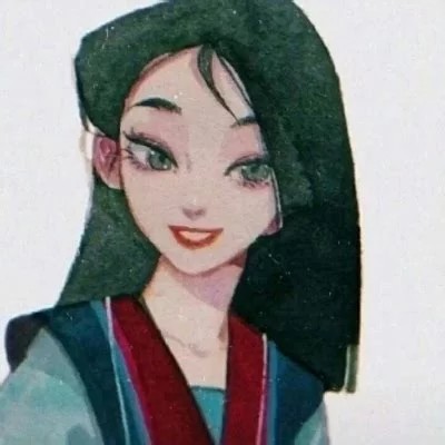 插画师阿莘 迪尼斯公主 手绘 头像