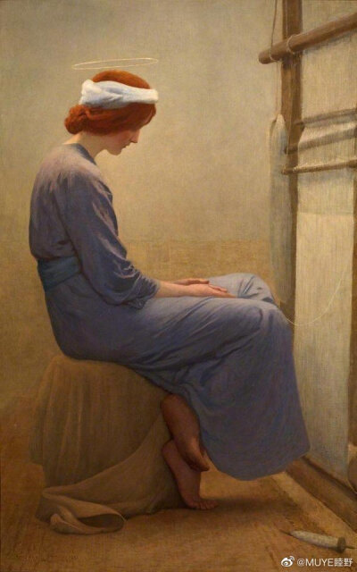 19世纪英国画家William Henry Margetson（1861-1940）以优雅的女性肖像画著称。