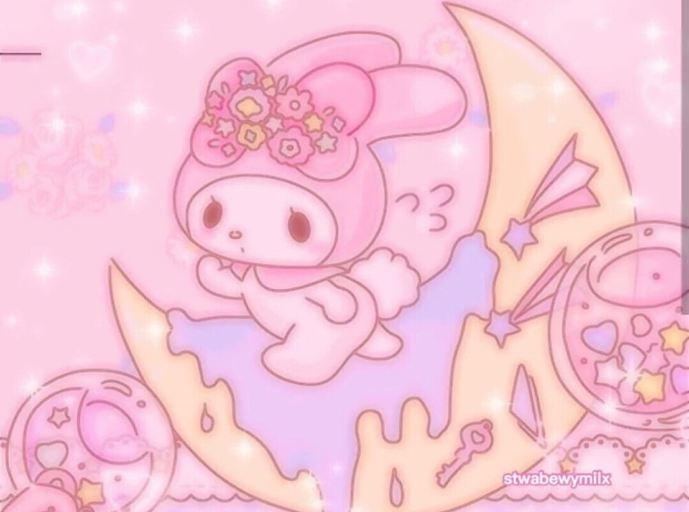 自截可爱半屏背景图