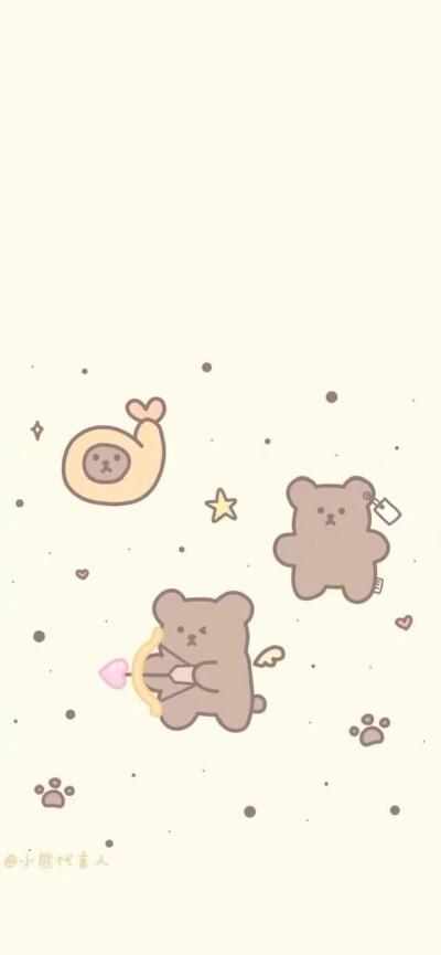 小熊日常行为壁纸