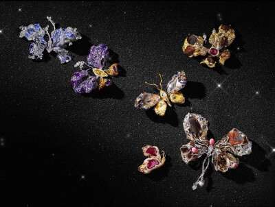 Black Label大师系列蝴蝶胸针