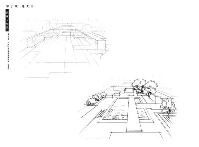 今日分享六：景观手绘临摹（第二弹）--大禹手绘景观手绘优秀作品欣赏