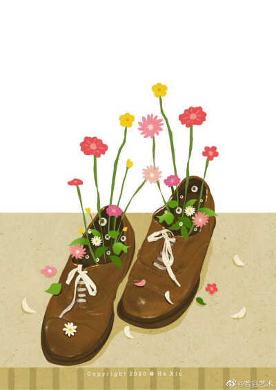 [cp]#插画[超话]#
来自原创插画师@河心Lml 的投稿作品
作品名称:《女孩心事》
作品简介:每个女孩都有一颗爱美的心，她们可以恬静，可以仙气飘飘，可以追逐自由，可以放荡不羁，与花为伴，与春共舞，每一刻…