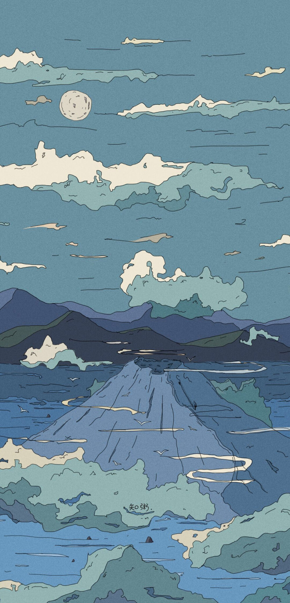 二次元动漫场景插画最右画师: 知粥 - 堆糖,美图壁纸兴趣社区