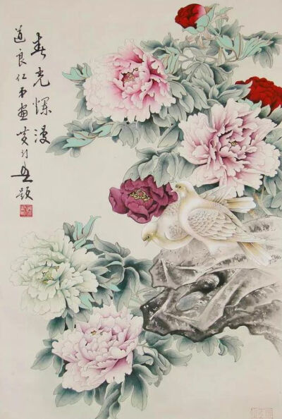 雅而不俗，浑厚秀丽，工笔画名家王道良花鸟画作品欣赏