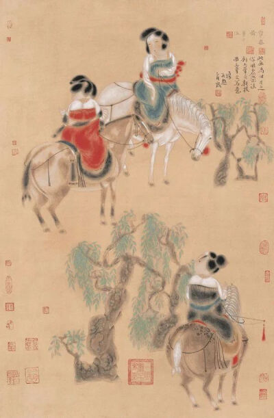 央美院长的现代工笔人物画，值得一看