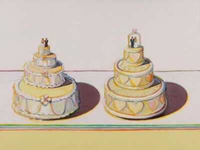 Wayne Thiebaud来自美国，成为著名的波普艺术画家前，他曾在世界上最具有童真气息的迪士尼担任画师。而后因受到抽象派和流行歌手的影响，开始专注于极具生活感事物的描绘，其中派、蛋糕、糖果、冰淇淋这些让人瞬间血…