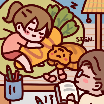 二次元指绘，画师:sign及川光