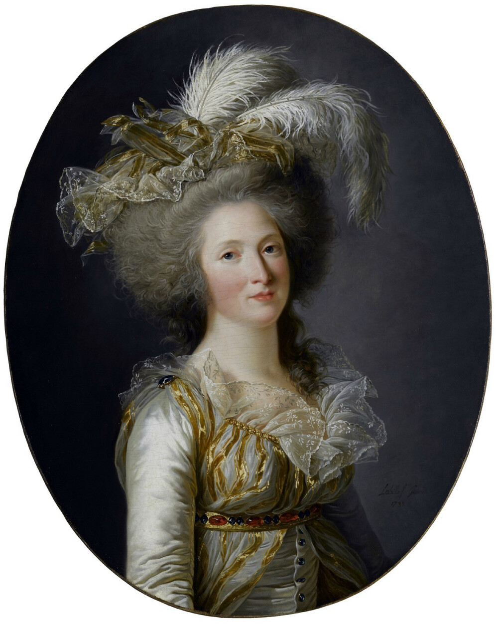 Adelaide Labille-Guiard - Portrait of Madame Elisabeth，1788 ​