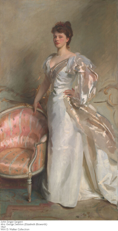 John Singer Sargent《乔治·斯温顿夫人（Mrs. George Swinton）》