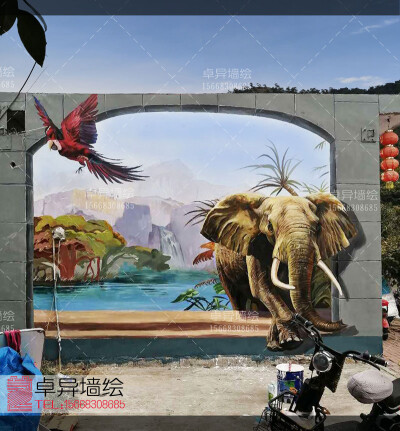 美丽乡村文化墙手绘3D画，乡村民俗墙绘，乡愁乡村记忆墙绘。以山村为核心，靓化村庄目标，打造“一村一主题”，“一巷一风景”的乡村文化风景墙绘；通过“乡忆、乡情、乡景”的墙画设计理念，以点带面，形成系列，突…