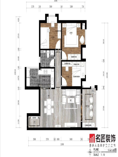 名匠装饰丨每日案例分享
棕榈园 105㎡ 北欧风格
与你游历山川湖海，也安于屋檐之下 。
活跃的蓝色，激荡爱情的涟漪；
随处安放的小物件，收藏着甜蜜的记忆。在光影攒动下，享受花果茶饭的相处时光！
名匠钟妮：153…