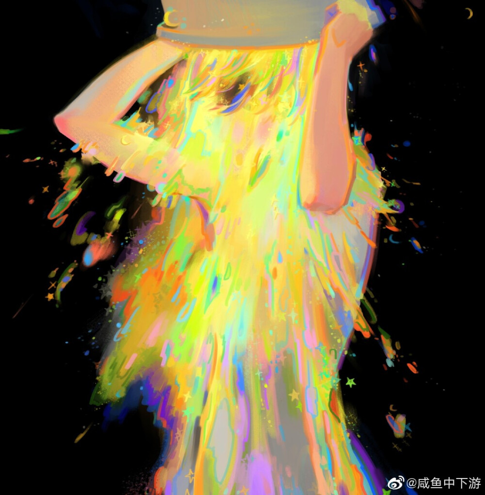 “请接收这份暴扣下来的满天星光，2019年接下来平平安安的结束吧。”【画师：咸鱼中下游】