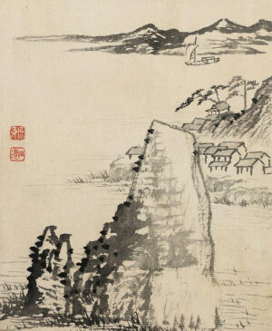 明 石涛

【我之为我，自有我在】石涛：古之须眉不能安在我之面目；古之肺腑，不安入我之腹肠。