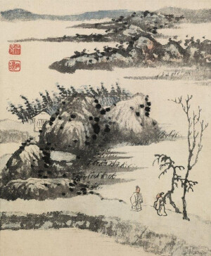 明 石涛

【我之为我，自有我在】石涛：古之须眉不能安在我之面目；古之肺腑，不安入我之腹肠。