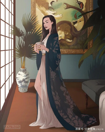 来自于挪威的插画师莫娜·芬登MonaFinden