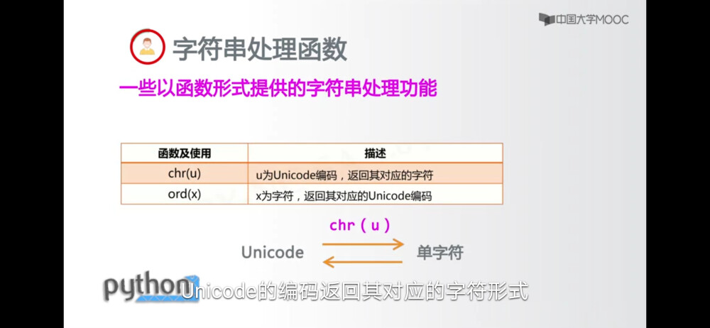 unicode码和字符之间的对应表示