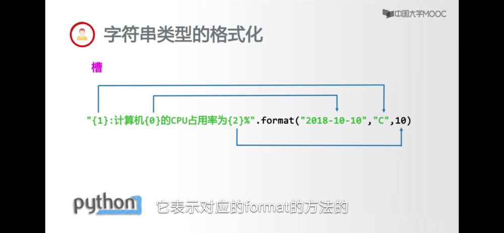 字符串类型里的格式化
format函数里的槽