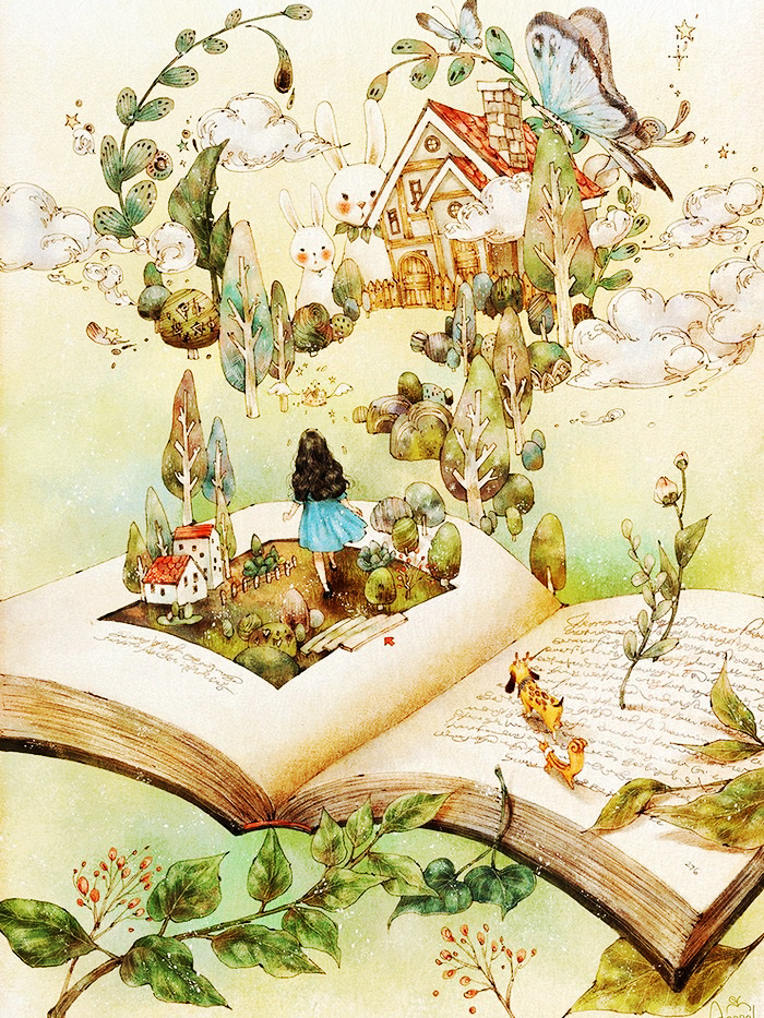 壁纸森林女孩日记合集12