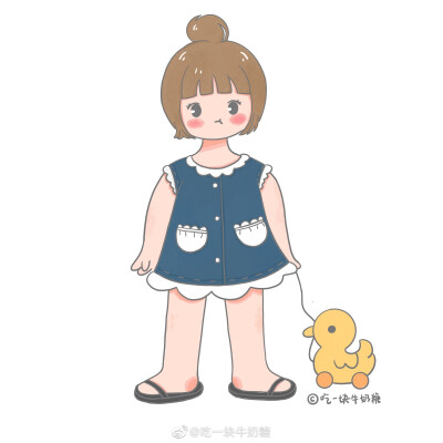 吃一块牛奶糖