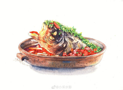 美食手绘