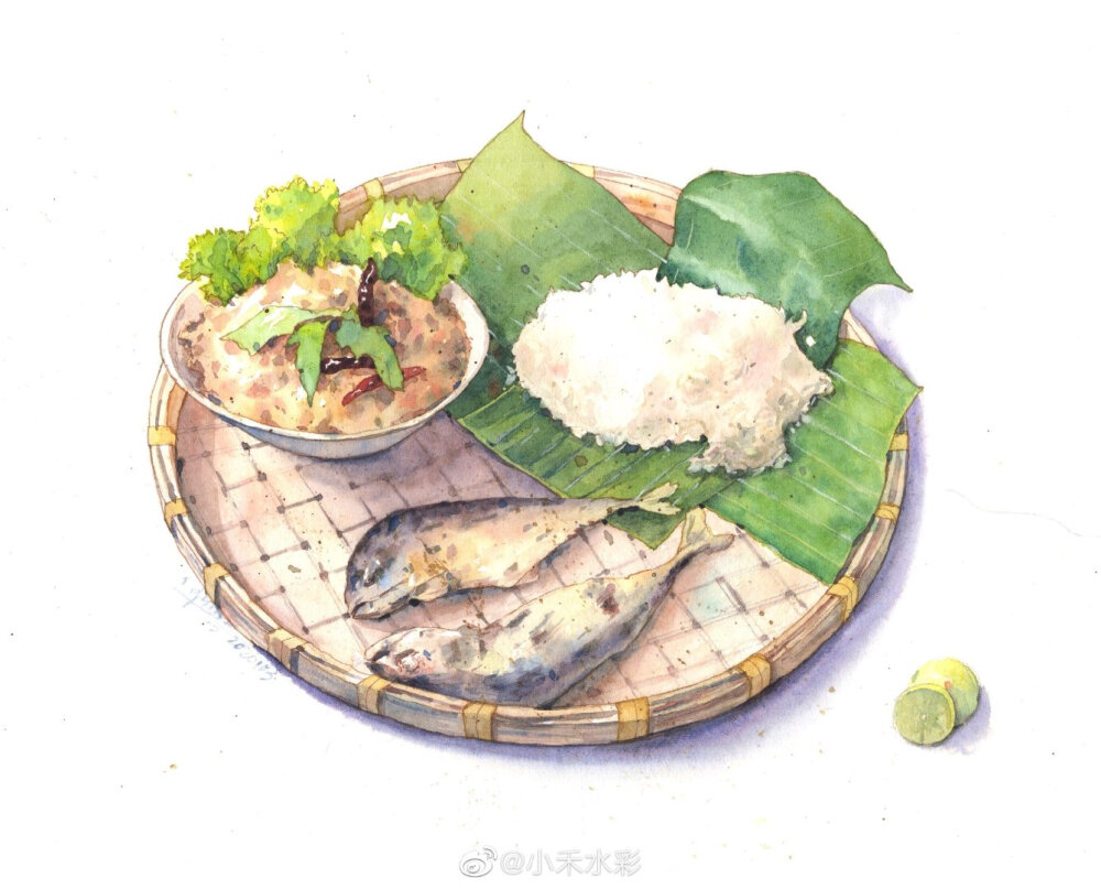 美食手绘