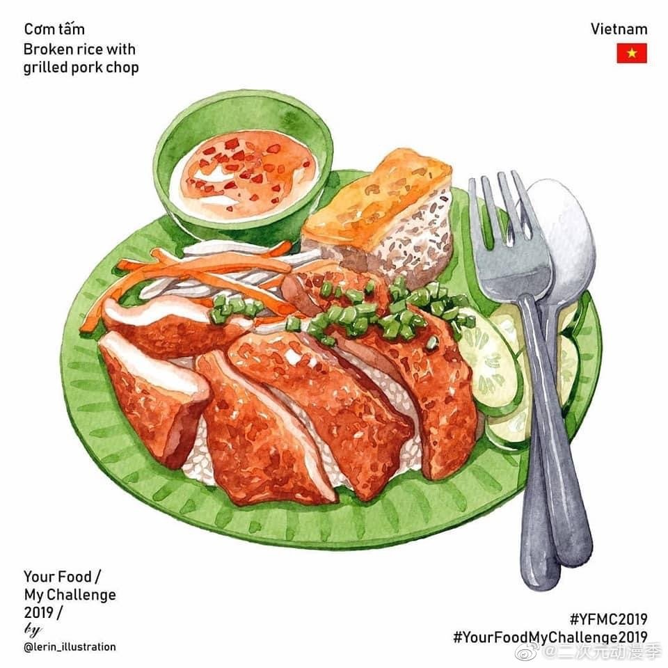 美食手绘