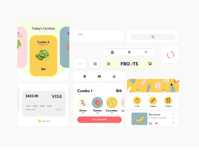 【038】水果和蔬菜商店APP UI