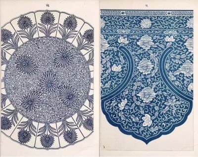 下面这本《Examples of Chinese ornament》大约出版于1867年，是英国当时先锋建筑家与设计师欧文·琼斯（Owen Jones）根据历史上的The South Kensington museum / 南肯辛顿博物馆(现为：英国自然史博物馆）的部分中国…