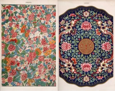 下面这本《Examples of Chinese ornament》大约出版于1867年，是英国当时先锋建筑家与设计师欧文·琼斯（Owen Jones）根据历史上的The South Kensington museum / 南肯辛顿博物馆(现为：英国自然史博物馆）的部分中国…