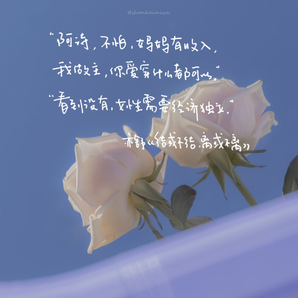 亦舒语录 文字手写