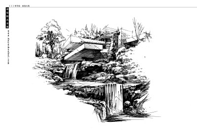 建筑手绘，建筑画，手绘图片，手绘效果图，马克笔上色，建筑设计，室内设计，风景园林，城市规划