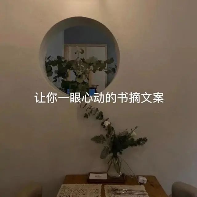 让你一眼心动的书摘文案↘