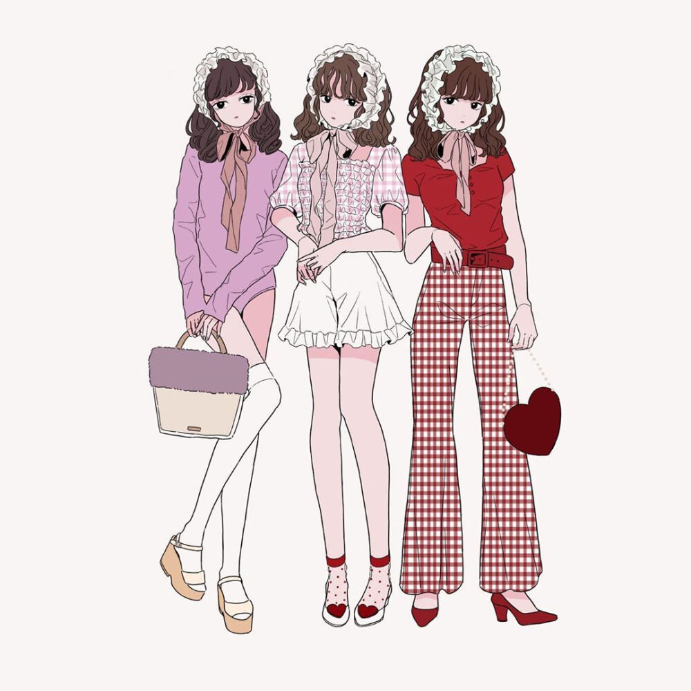 手绘服装素材穿搭