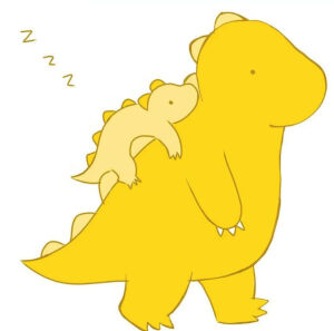 母女头像  小恐龙