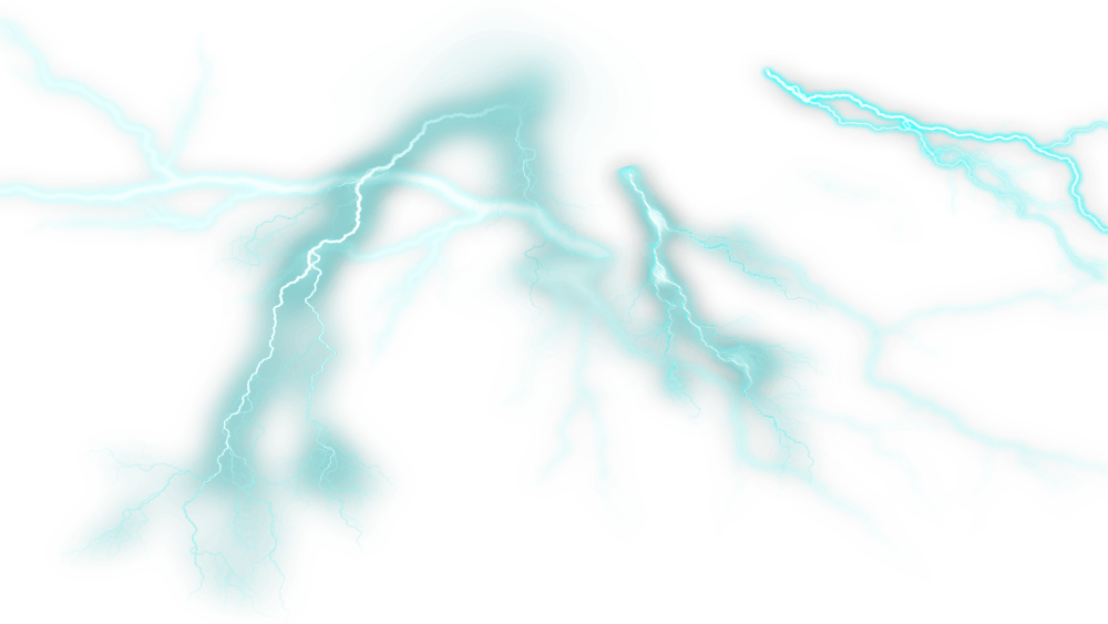 蒸汽波-藍色火焰-閃電-