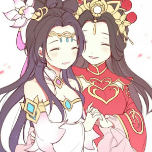 貂蝉露娜王者荣耀 婵娜cp 百合