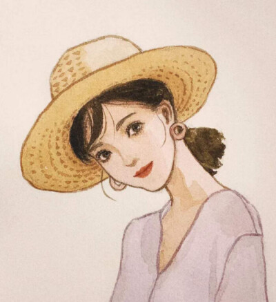 很简单的头像画~