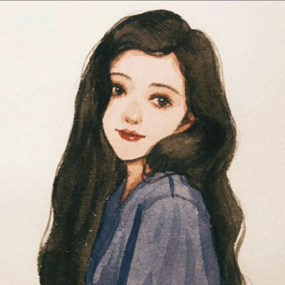 很简单的头像画~