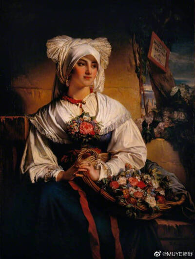 比利时艺术家Jean-François Portaels（1818-1895）的一组女性肖像画，神秘又浪漫。