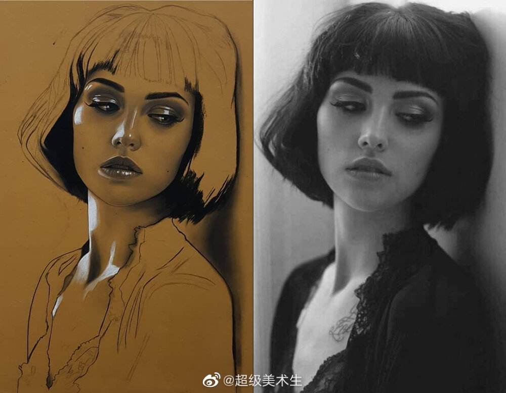 生活要有一双发现美的眼睛，唯美的素描头像
.
手绘灵魂之笔
.
人物插画家
.
husam wleed ​