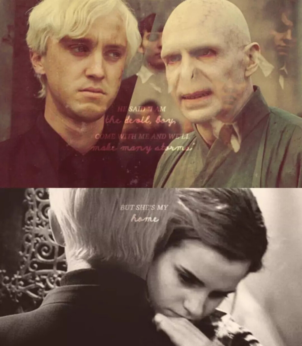 德赫 汤艾
Hermione Granger, Emma Watson; Draco Malfoy, Tom Felton