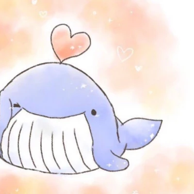 可爱头像鲸鱼