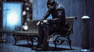 雨中帅昂~在想艾达吗？