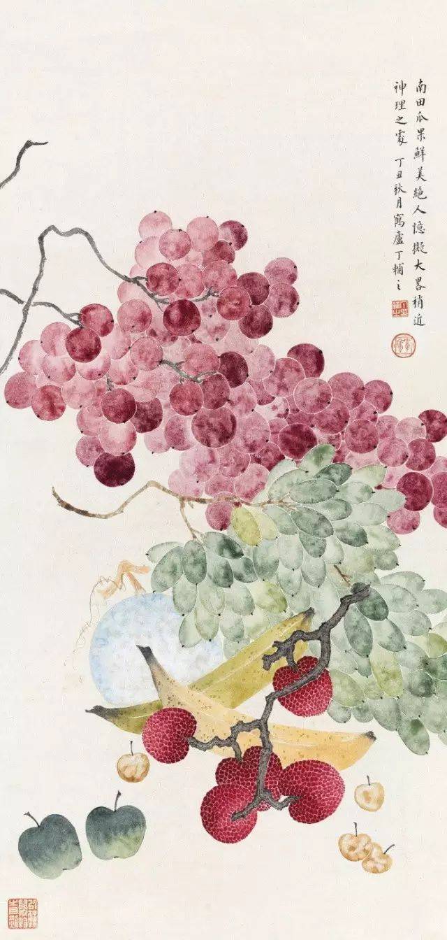 丁辅之 | 46岁开始学画画，他画的水果让人垂涎欲滴，被誉为民国画水果画得最好的画家
