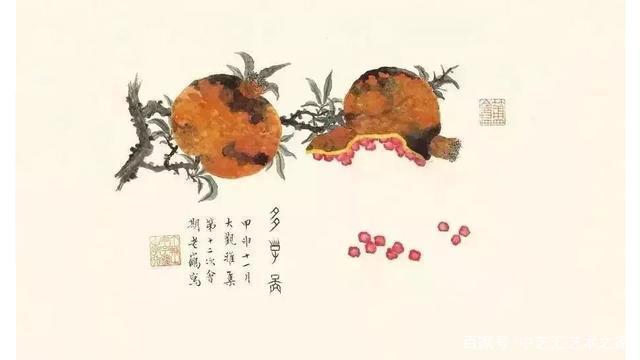 丁辅之 | 46岁开始学画画，他画的水果让人垂涎欲滴，被誉为民国画水果画得最好的画家
