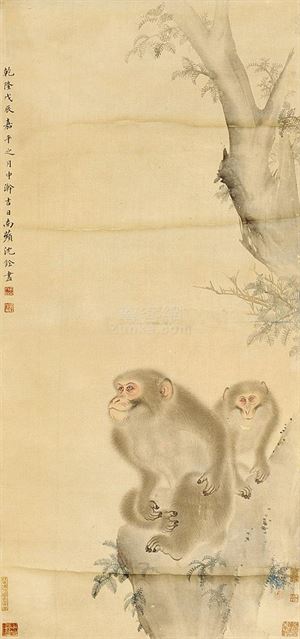 清 沈铨作品
沈铨（1682—1760），字衡之，号南苹，浙江湖州市德清县新市镇（一作吴兴（今浙江省湖州市吴兴区）人。少时家贫，随父学扎纸花。20岁左右，从事绘画，并以此为生。其画远师黄筌画派，近承明代吕纪，工…