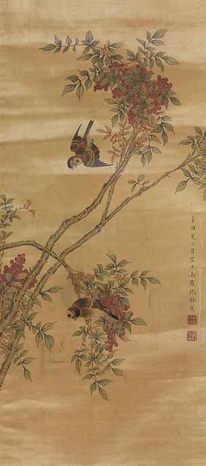 清 沈铨作品赏析
沈铨（1682—1760），字衡之，号南苹，浙江湖州市德清县新市镇（一作吴兴（今浙江省湖州市吴兴区）人。少时家贫，随父学扎纸花。20岁左右，从事绘画，并以此为生。其画远师黄筌画派，近承明代吕纪…