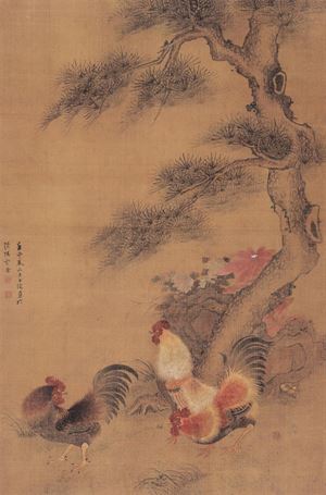 清 沈铨作品赏析
沈铨（1682—1760），字衡之，号南苹，浙江湖州市德清县新市镇（一作吴兴（今浙江省湖州市吴兴区）人。少时家贫，随父学扎纸花。20岁左右，从事绘画，并以此为生。其画远师黄筌画派，近承明代吕纪，工写花卉翎毛、走兽，以精密妍丽见长，也擅长画仕女。创“南苹派”写生画，深受日人推崇，被称为“舶来画家第一”。