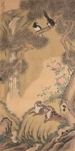 清 沈铨作品赏析
沈铨（1682—1760），字衡之，号南苹，浙江湖州市德清县新市镇（一作吴兴（今浙江省湖州市吴兴区）人。少时家贫，随父学扎纸花。20岁左右，从事绘画，并以此为生。其画远师黄筌画派，近承明代吕纪…